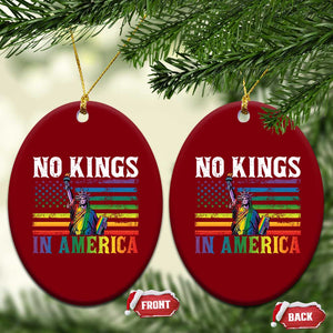 No Kings In America LGBT Pride Ceramic Ornament Anti Authoritarian Political TS12 Print Your Wear