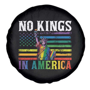 No Kings In America LGBT Pride Spare Tire Cover Anti Authoritarian Political TS12 Print Your Wear
