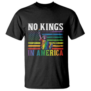 No Kings In America LGBT Pride T Shirt Anti Authoritarian Political TS12 Black Print Your Wear