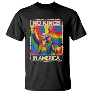 Funny Patriotic LGBT Graphic T Shirt No Kings In America TS12 Black Print Your Wear
