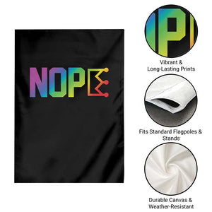 Nope No Kings Graphic Garden Flag Humorous Political Gift TS12 Print Your Wear
