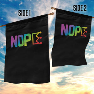 Nope No Kings Graphic Garden Flag Humorous Political Gift TS12 Print Your Wear