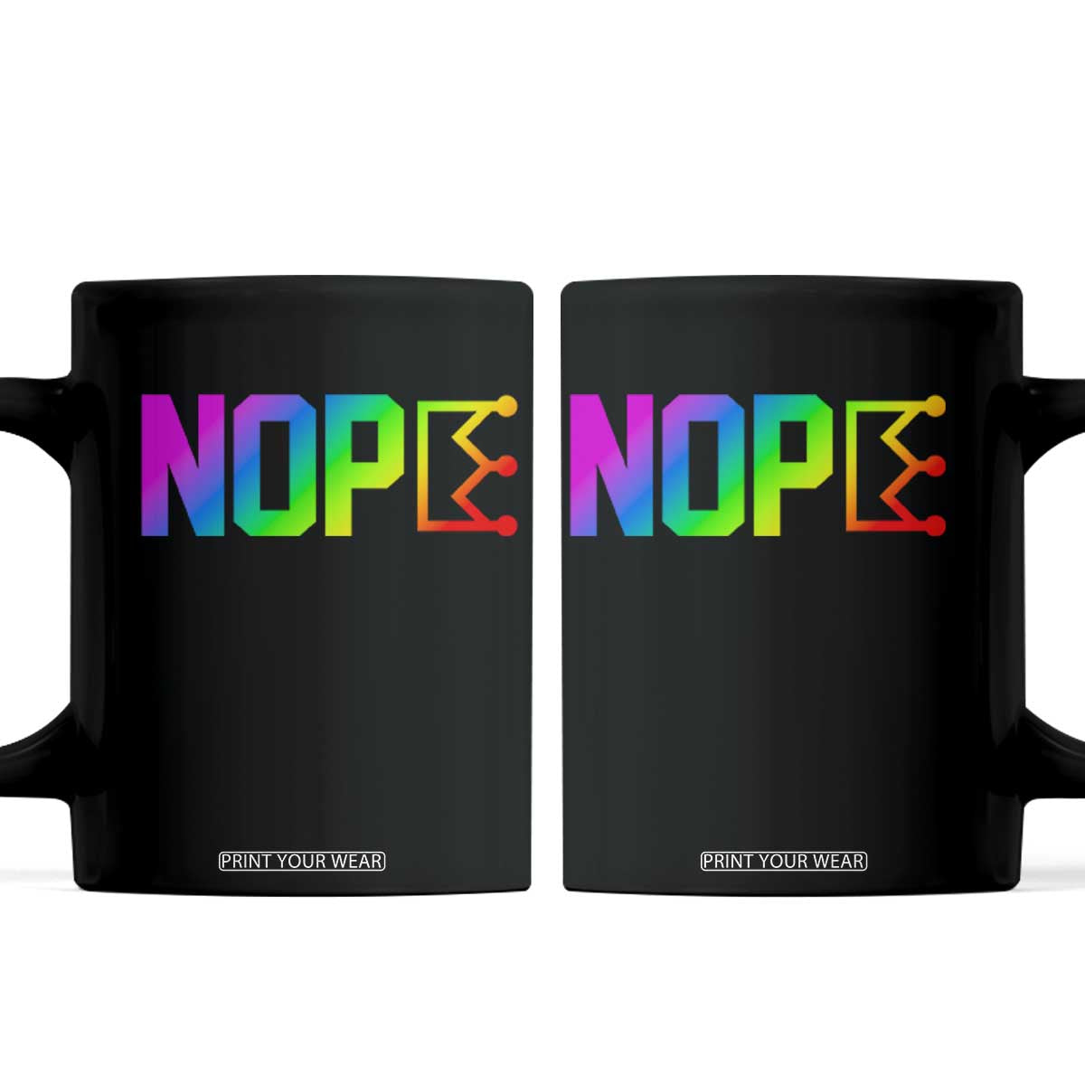 Nope No Kings Graphic Coffee Mug Humorous Political Gift