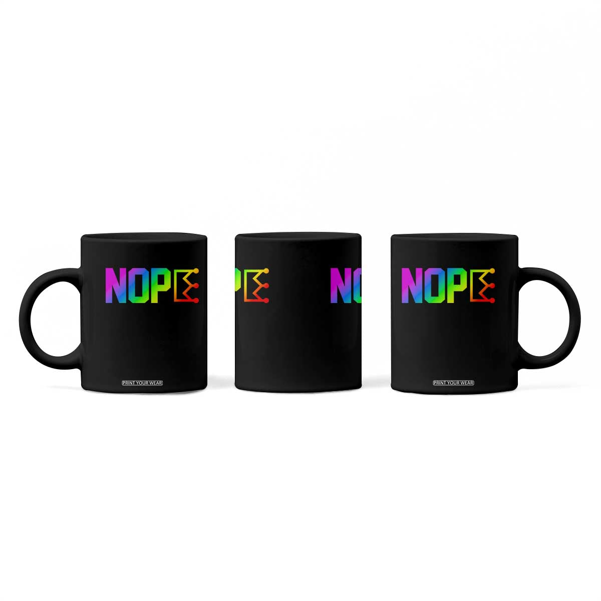 Nope No Kings Graphic Coffee Mug Humorous Political Gift TS12 Print Your Wear