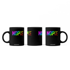 Nope No Kings Graphic Coffee Mug Humorous Political Gift TS12 Print Your Wear