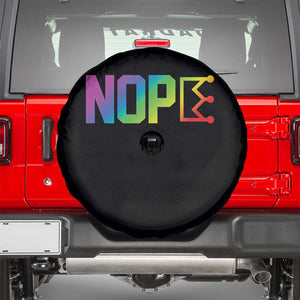Nope No Kings Graphic Spare Tire Cover Humorous Political Gift TS12 Black Print Your Wear