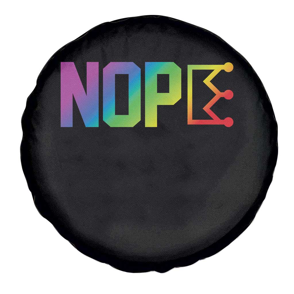 Nope No Kings Graphic Spare Tire Cover Humorous Political Gift TS12 Print Your Wear