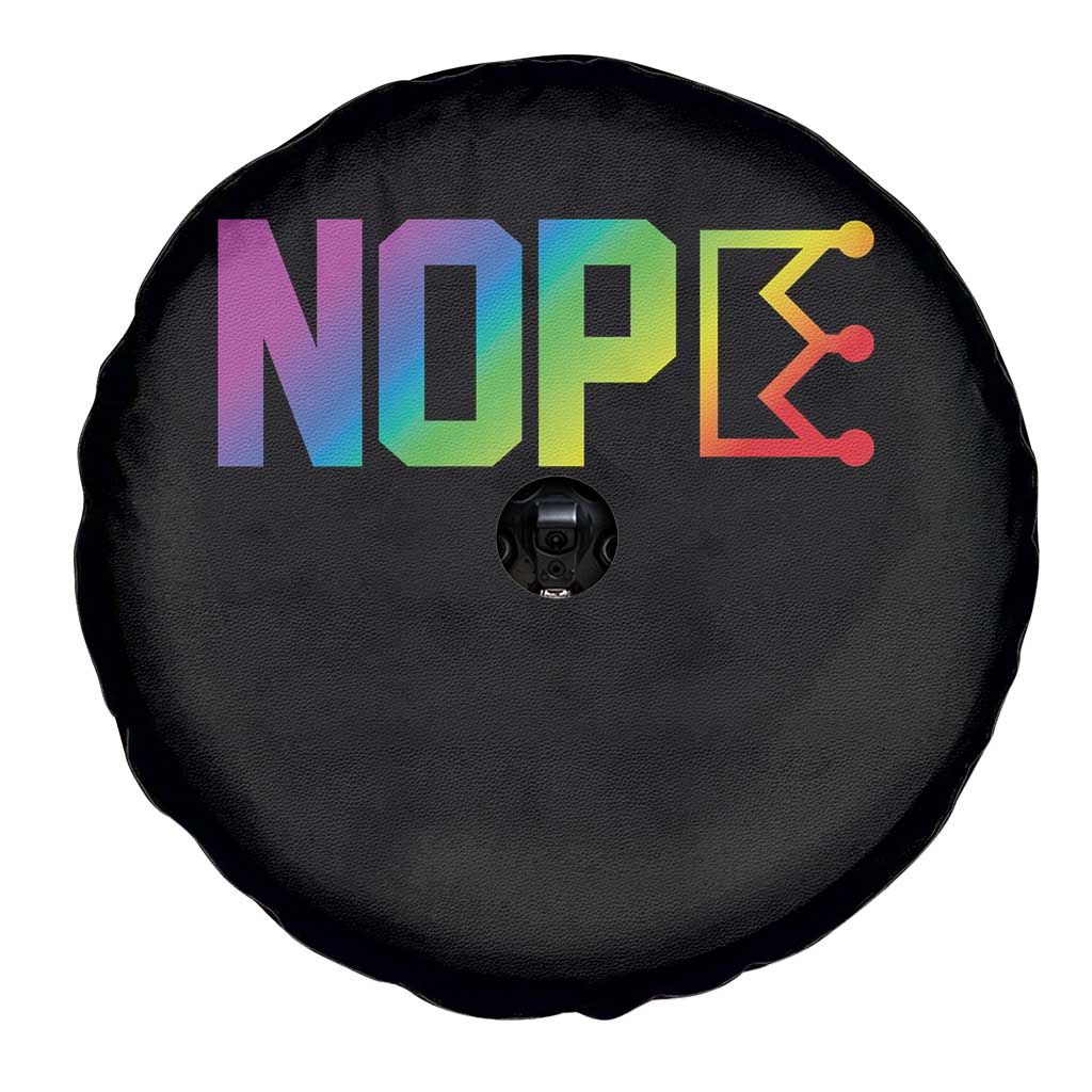Nope No Kings Graphic Spare Tire Cover Humorous Political Gift TS12 Print Your Wear