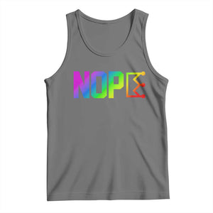 Nope No Kings Graphic Tank Top Humorous Political Gift