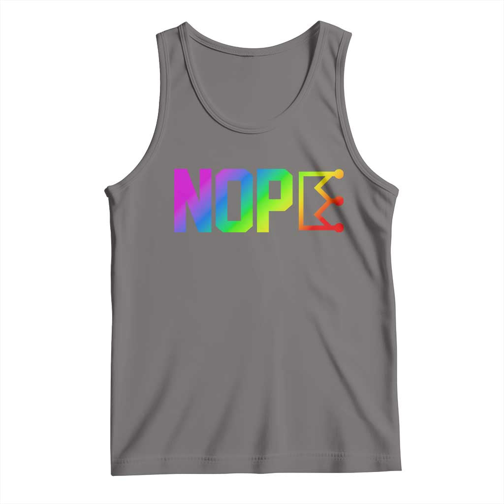 Nope No Kings Graphic Tank Top Humorous Political Gift