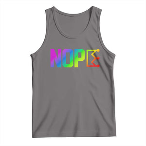 Nope No Kings Graphic Tank Top Humorous Political Gift