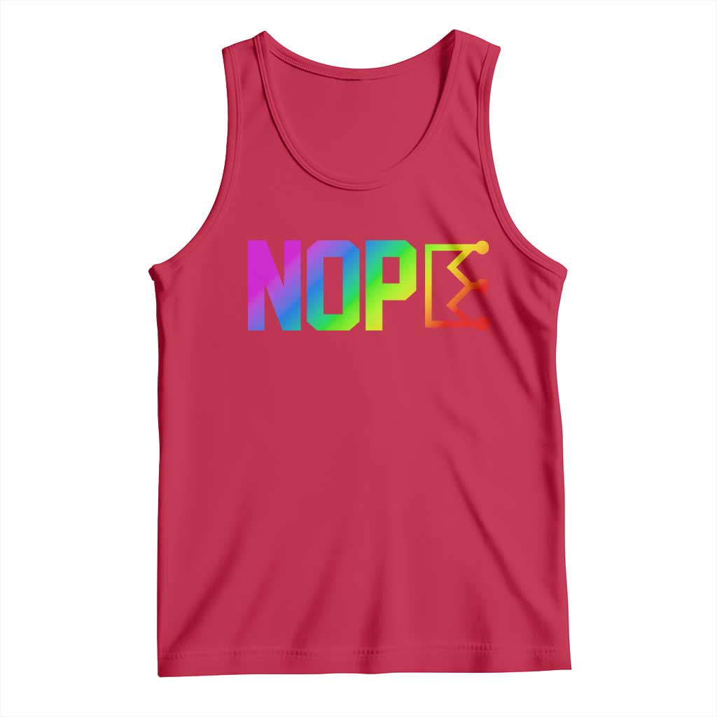 Nope No Kings Graphic Tank Top Humorous Political Gift