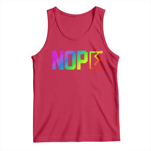Nope No Kings Graphic Tank Top Humorous Political Gift