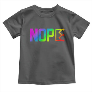 Nope No Kings Graphic Toddler T Shirt Humorous Political Gift