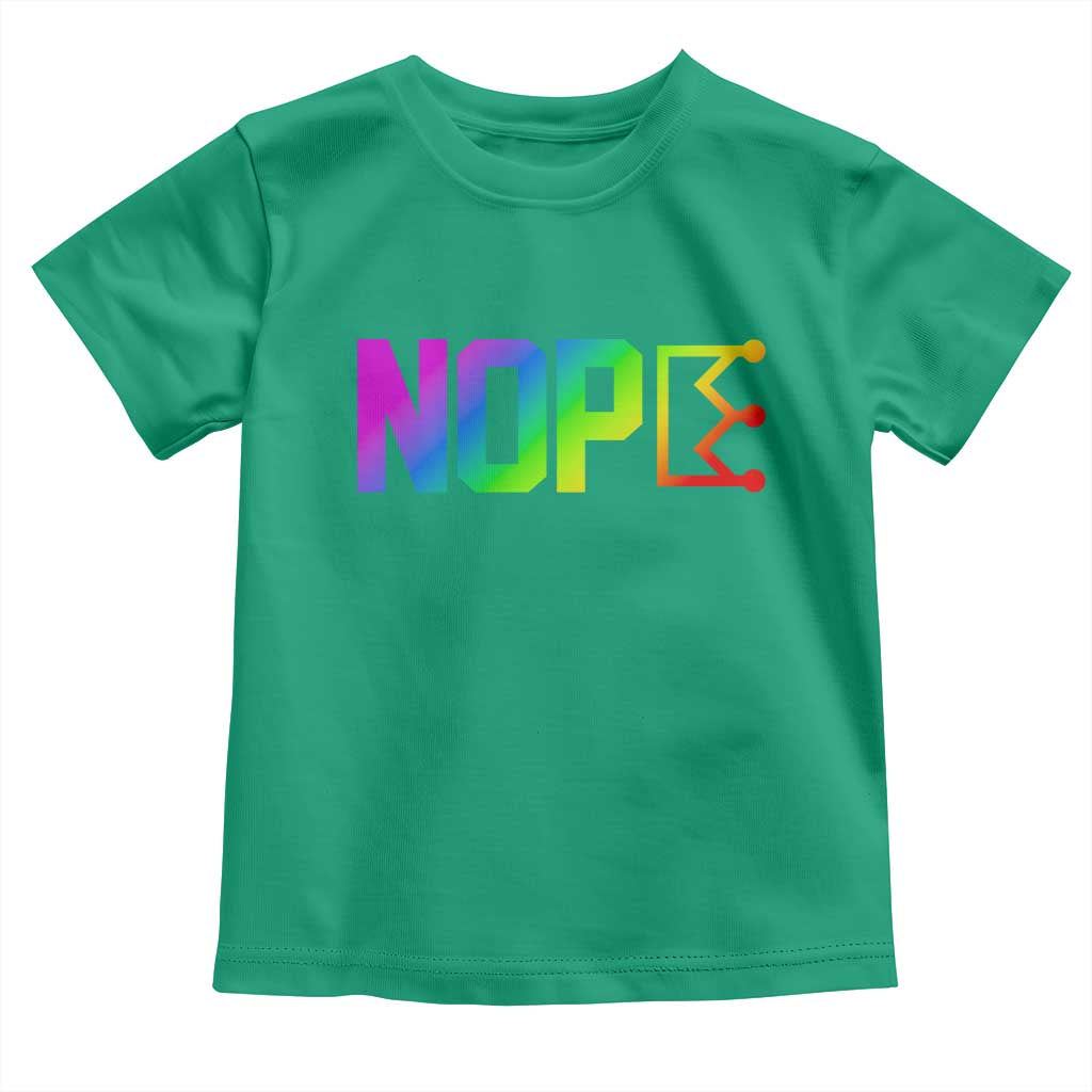 Nope No Kings Graphic Toddler T Shirt Humorous Political Gift