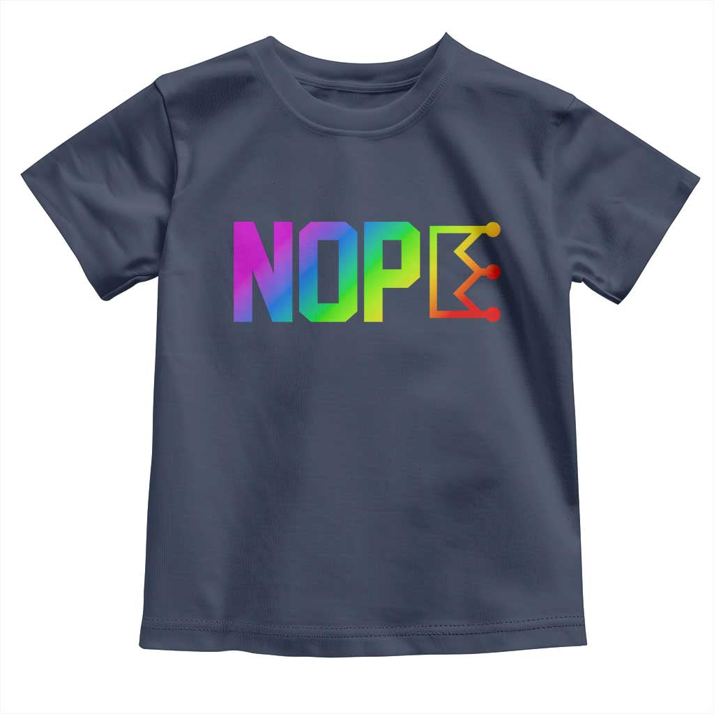 Nope No Kings Graphic Toddler T Shirt Humorous Political Gift