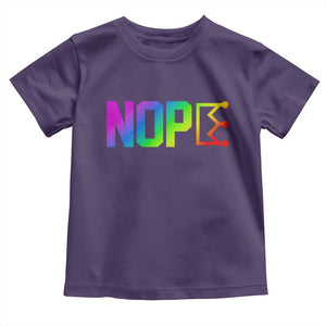 Nope No Kings Graphic Toddler T Shirt Humorous Political Gift