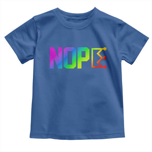 Nope No Kings Graphic Toddler T Shirt Humorous Political Gift