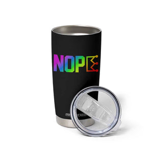 Nope No Kings Graphic Tumbler Cup Humorous Political Gift TS12 Print Your Wear