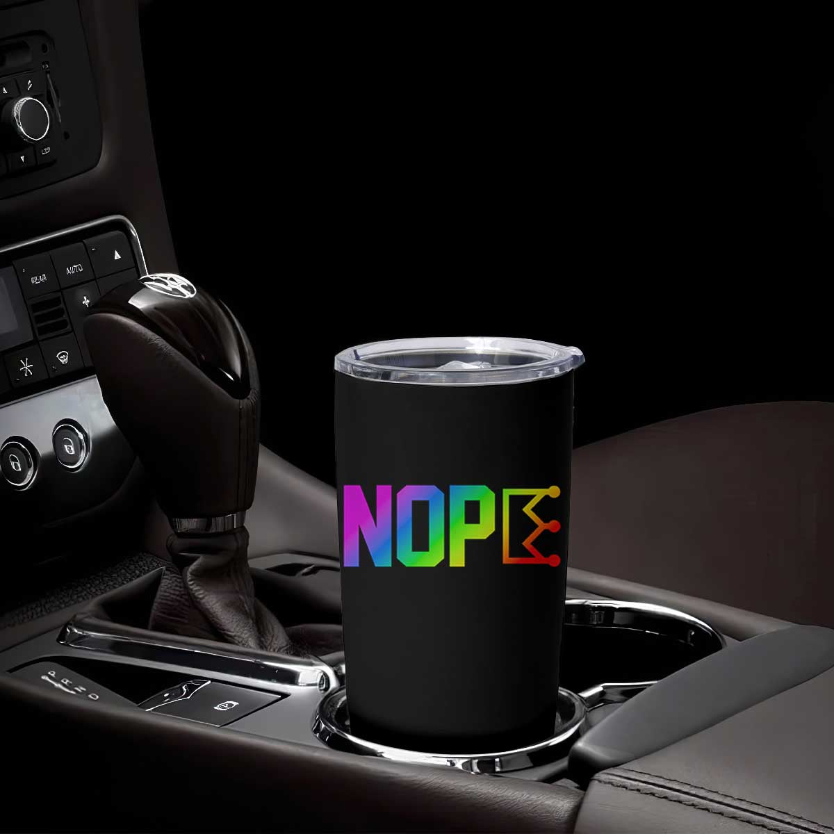 Nope No Kings Graphic Tumbler Cup Humorous Political Gift TS12 Print Your Wear