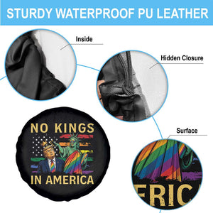No Kings In America Statue Of Liberty Pride Spare Tire Cover Humorous Political Gift TS12 Print Your Wear