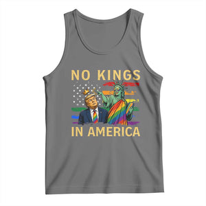 No Kings In America Statue Of Liberty Pride Tank Top Humorous Political Gift
