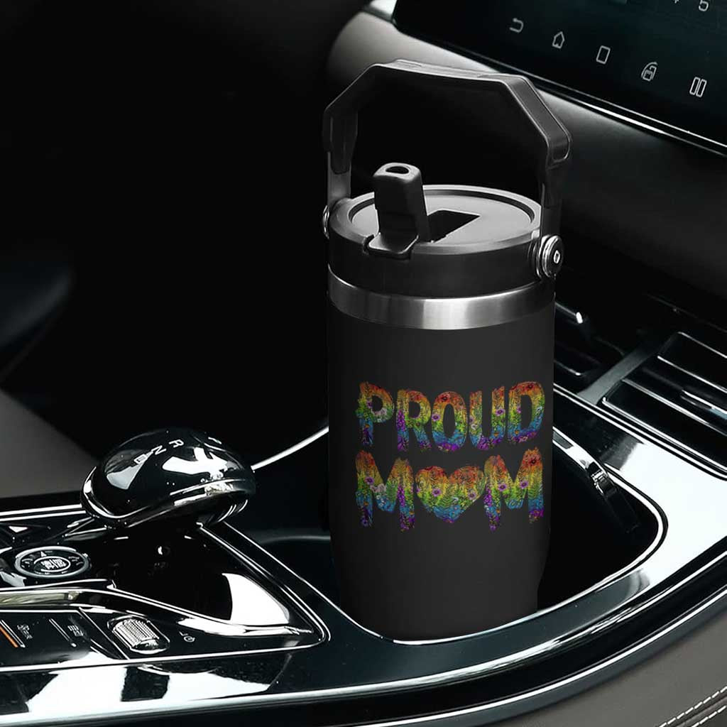 Proud Mom LGBTQ Human Rights Support Flip Straw Tumbler TS12 Print Your Wear