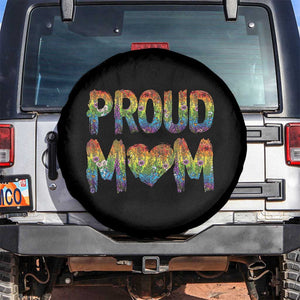 Proud Mom LGBTQ Human Rights Support Spare Tire Cover TS12 No hole Black Print Your Wear