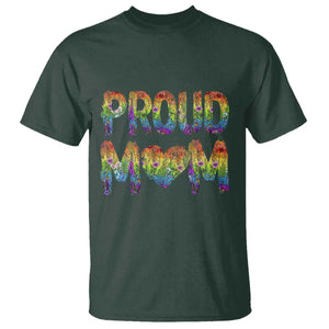 Proud Mom LGBTQ Human Rights Support T Shirt TS12 Dark Forest Green Print Your Wear