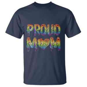 Proud Mom LGBTQ Human Rights Support T Shirt TS12 Navy Print Your Wear