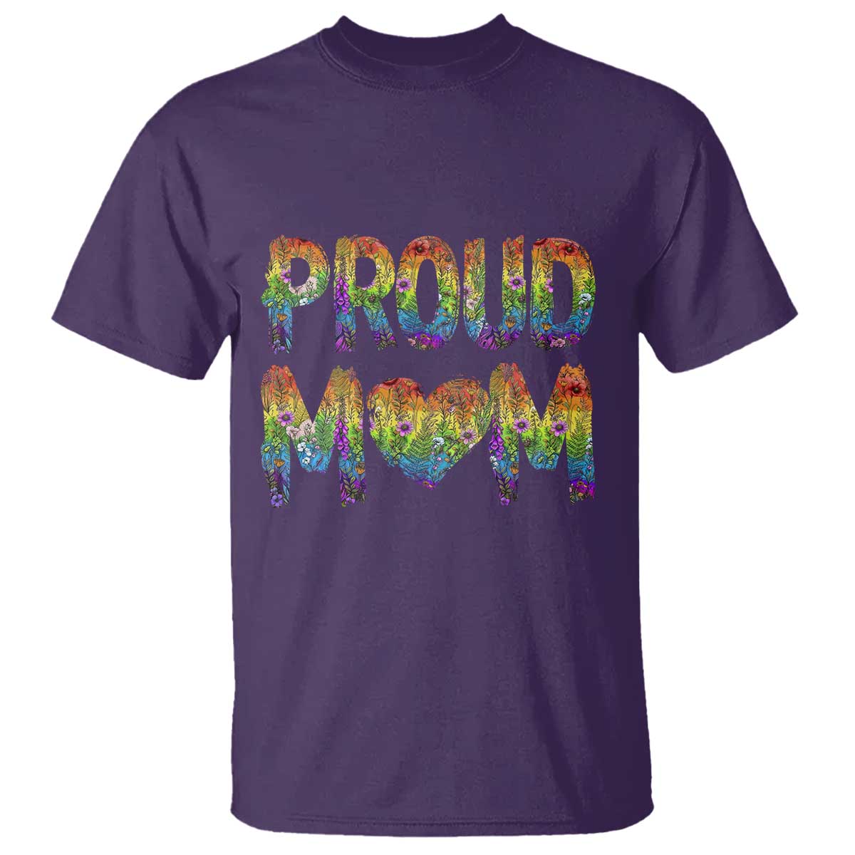 Proud Mom LGBTQ Human Rights Support T Shirt TS12 Purple Print Your Wear