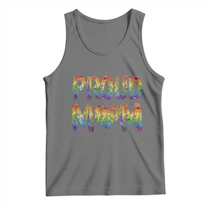 Proud Mom LGBTQ Human Rights Support Tank Top TS12 Black Heather Print Your Wear