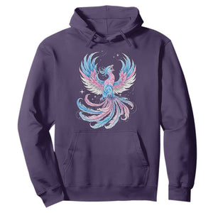 Transgender Phoenix Reborn Hoodie Trans Pride Flag Bird TS12 Purple Print Your Wear