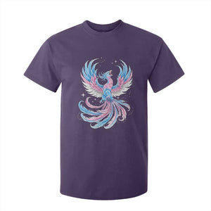 Transgender Phoenix Reborn T Shirt For Kid Trans Pride Flag Bird TS12 Purple Print Your Wear
