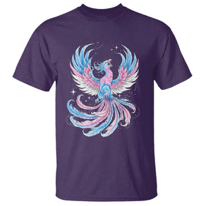 Transgender Phoenix Reborn T Shirt Trans Pride Flag Bird TS12 Purple Print Your Wear