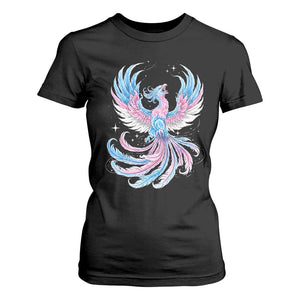 Transgender Phoenix Reborn T Shirt For Women Trans Pride Flag Bird TS12 Black Print Your Wear
