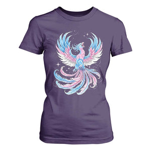 Transgender Phoenix Reborn T Shirt For Women Trans Pride Flag Bird TS12 Purple Print Your Wear