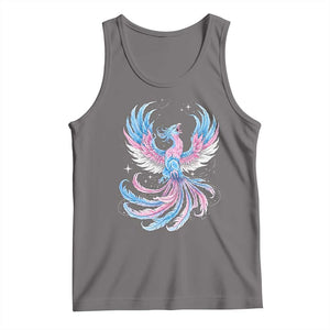 Transgender Phoenix Reborn Tank Top Trans Pride Flag Bird TS12 Deep Heather Print Your Wear