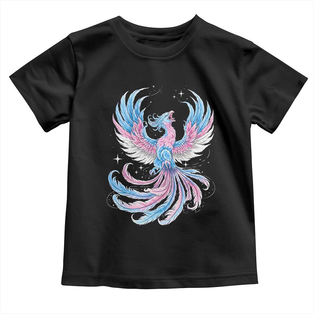 Transgender Phoenix Reborn Toddler T Shirt Trans Pride Flag Bird