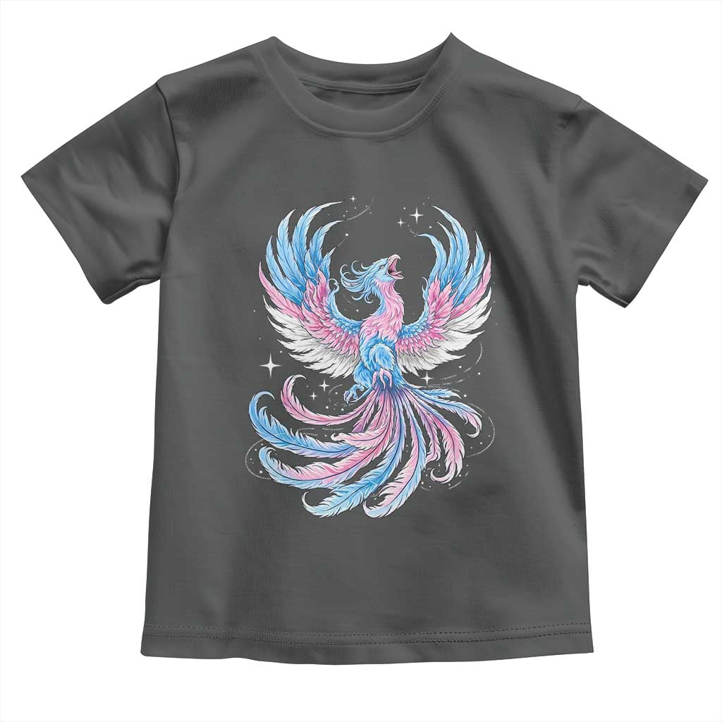Transgender Phoenix Reborn Toddler T Shirt Trans Pride Flag Bird