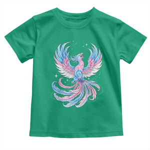 Transgender Phoenix Reborn Toddler T Shirt Trans Pride Flag Bird