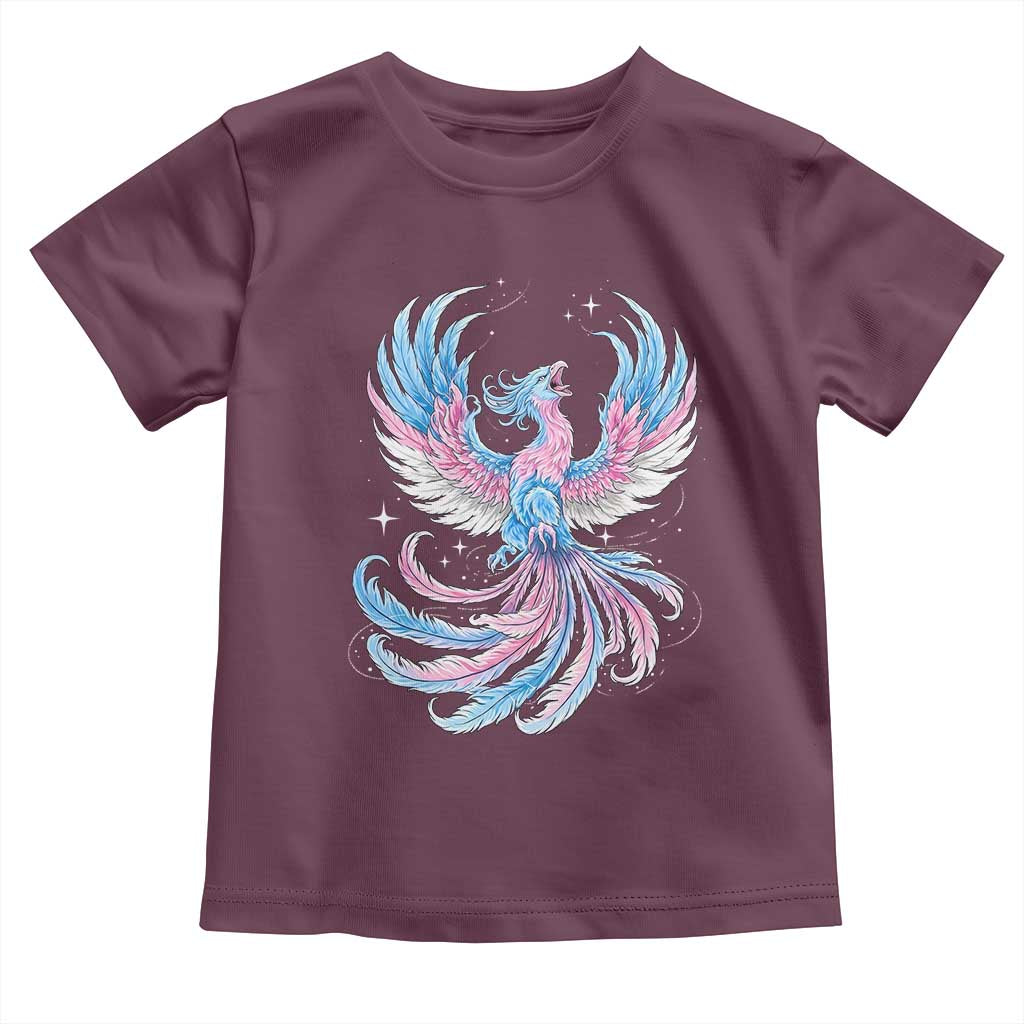 Transgender Phoenix Reborn Toddler T Shirt Trans Pride Flag Bird