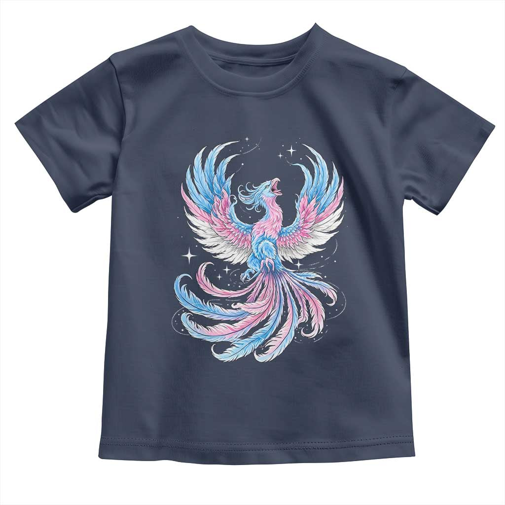Transgender Phoenix Reborn Toddler T Shirt Trans Pride Flag Bird