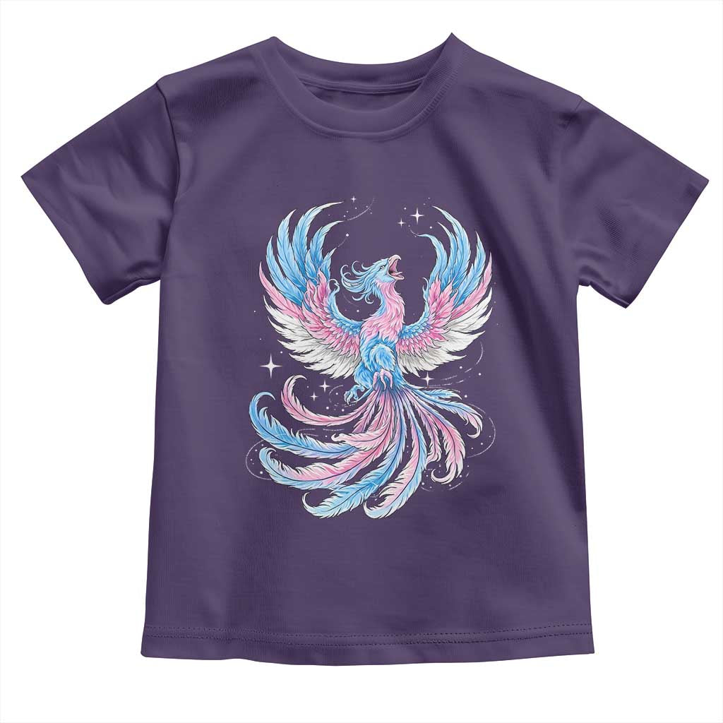 Transgender Phoenix Reborn Toddler T Shirt Trans Pride Flag Bird