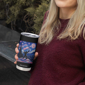 Bigfoot Starry Night Trans Rights Tumbler Cup Sasquatch LGBTQ Pride TS12 Print Your Wear