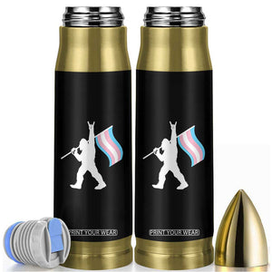 Bigfoot Rock On Trans Pride Flag Bullet Tumbler Sasquatch LGBTQ Ally TS12 Black Print Your Wear