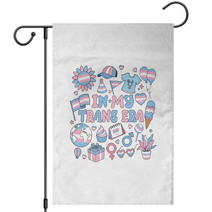 Transgender Pride In My Trans Era Garden Flag Proud Ally Support Graphic TS12 White Print Your Wear