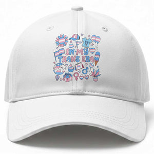 Transgender Pride In My Trans Era Baseball Cap Proud Ally Support Graphic TS12 Print Your Wear