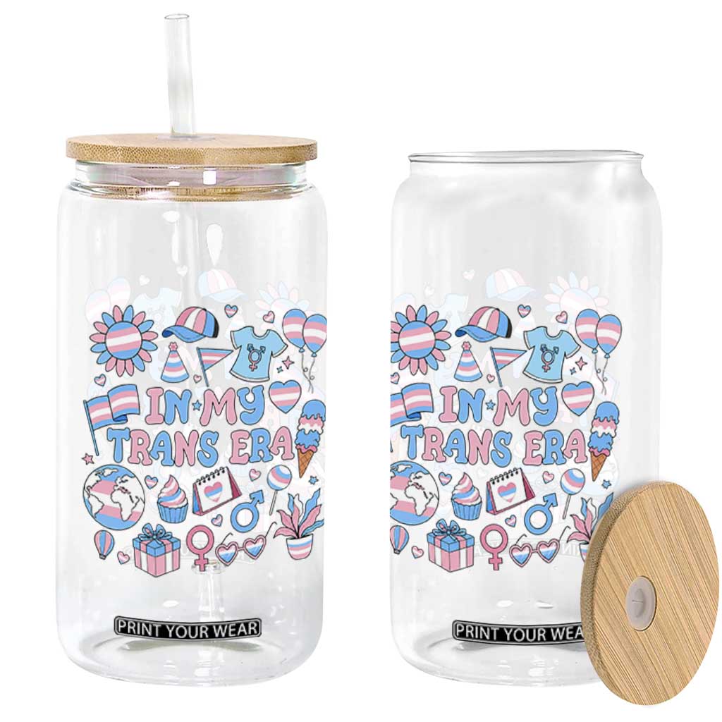 Transgender Pride In My Trans Era Glass Can Proud Ally Support Graphic TS12 Print Your Wear