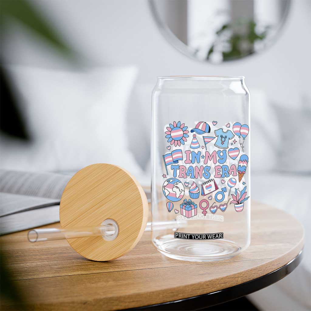 Transgender Pride In My Trans Era Glass Can Proud Ally Support Graphic TS12 Print Your Wear